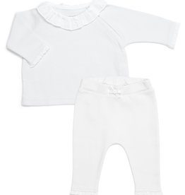 2 - Delige baby Ruffle set Wit