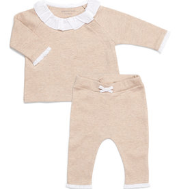 2 - Delige baby set Ruffle Camel