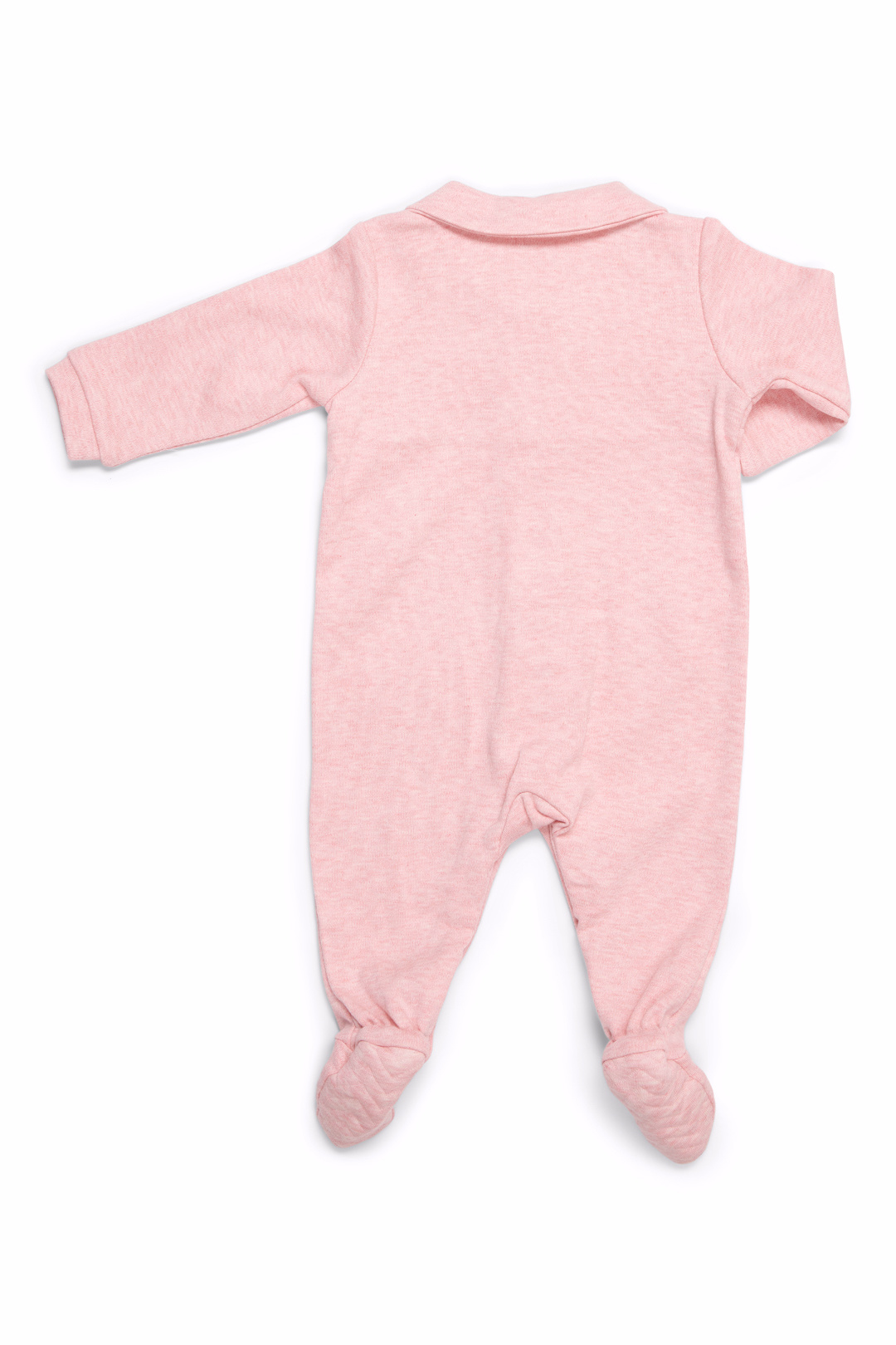 Baby Suit Chevron Pink Melange
