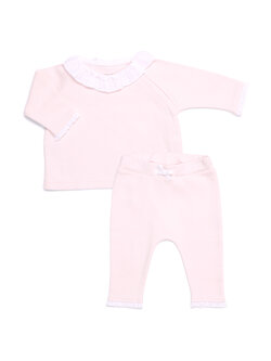 2 - Piece baby set ruffle Light Pink