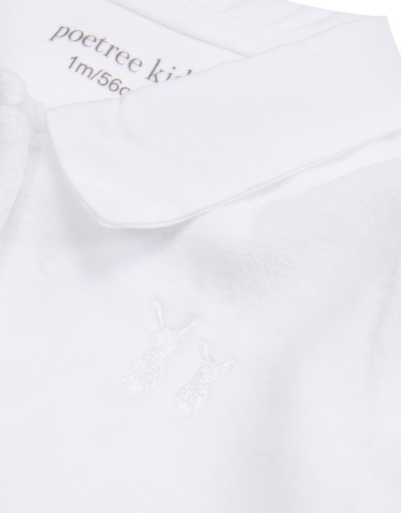 Velvet Baby suit White - Poetee Kids - Poetree Kids