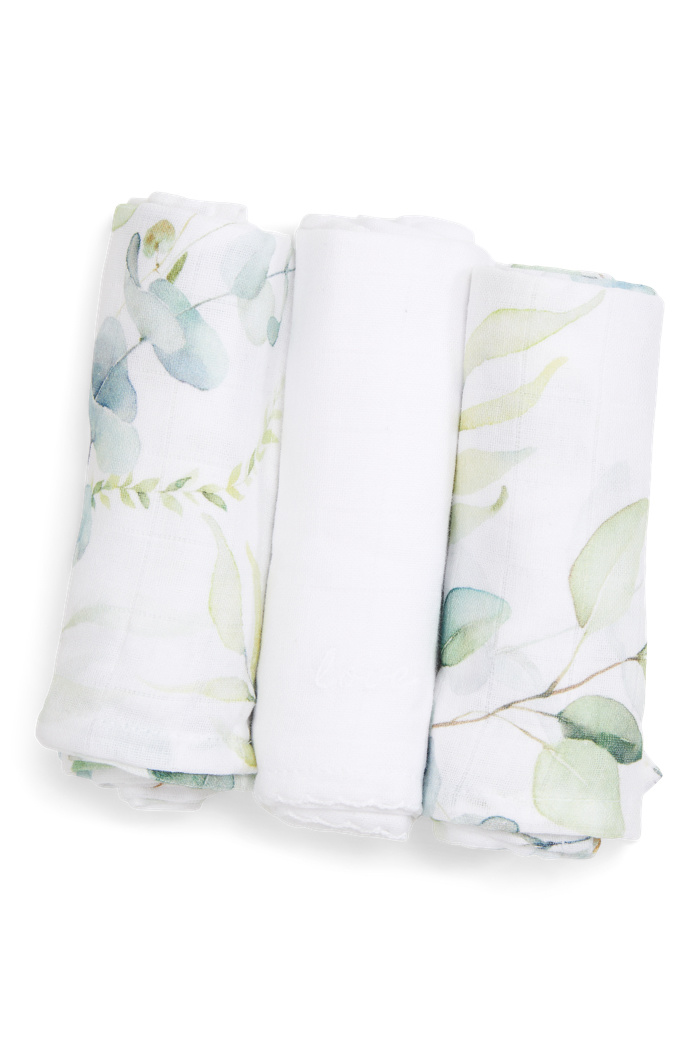 Linges en coton impression Botanique