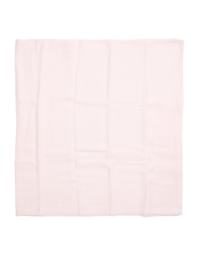 Couverture mousseline bébé 120x120cm Light Pink