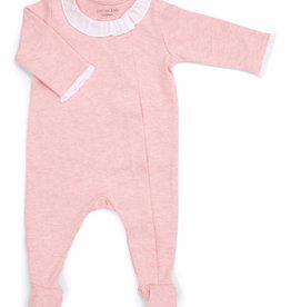 Baby suit ruffle collar Pink Melange