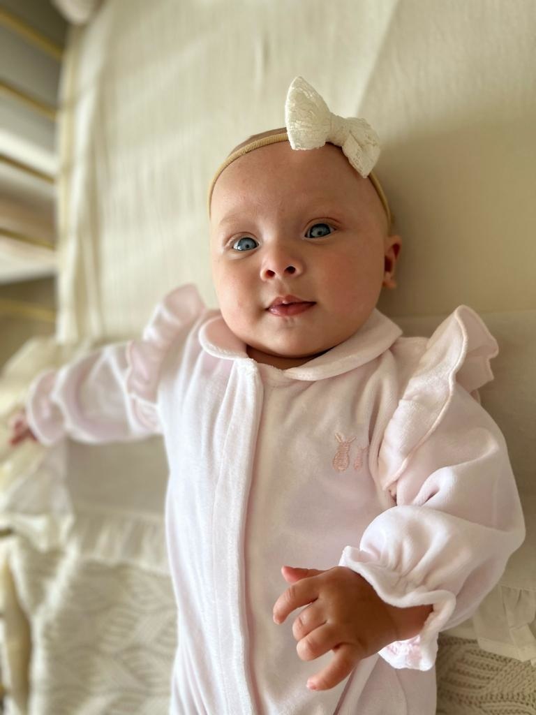 Dors Bien Velours à volants Rose tendre