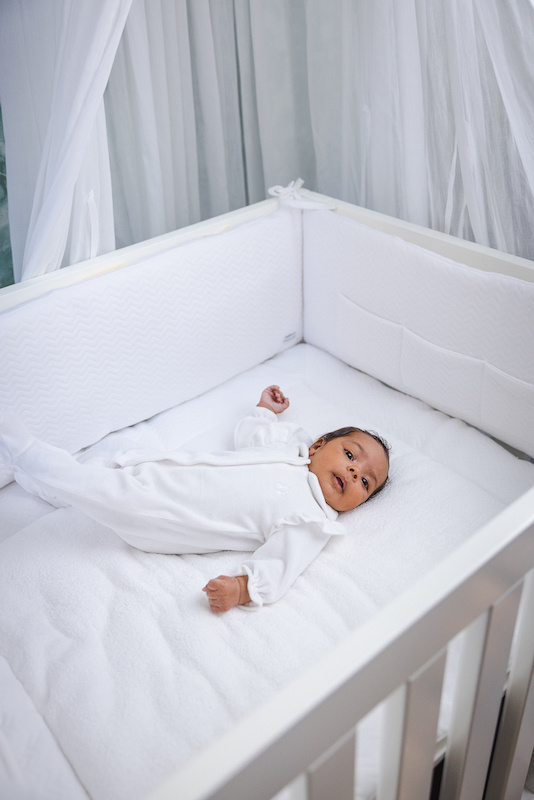 Playpen mat Chevron White