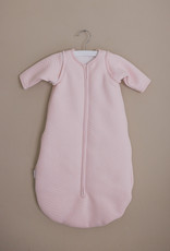 Jersey baby sleeping bag 70cm Chevron Light Pink with detachable sleeves