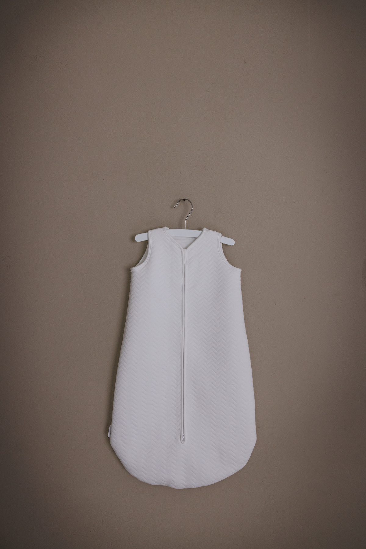 Jersey baby sleeping bag 70cm Summer Chevron White