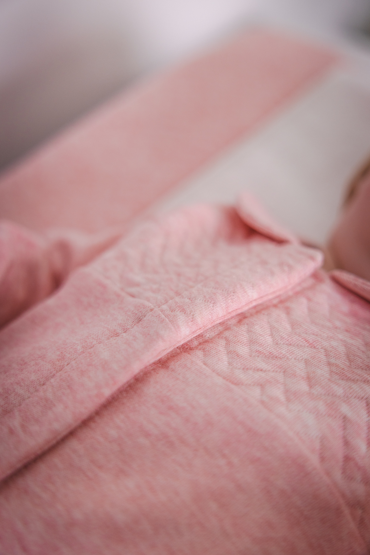 Baby Suit Chevron Pink Melange