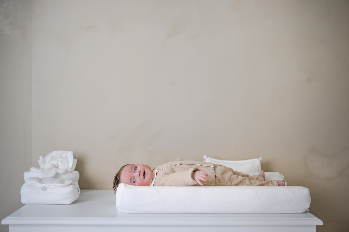 Baby wipes cover Chevron White