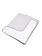Cot Blanket lined Chevron Light Grey Melange