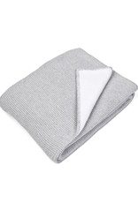 Crib blanket lined Light grey melange