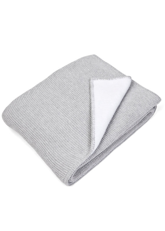 Crib blanket Antibes Light grey melange