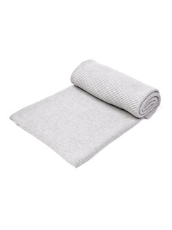Couverture pour lit de bébé Light Grey melange