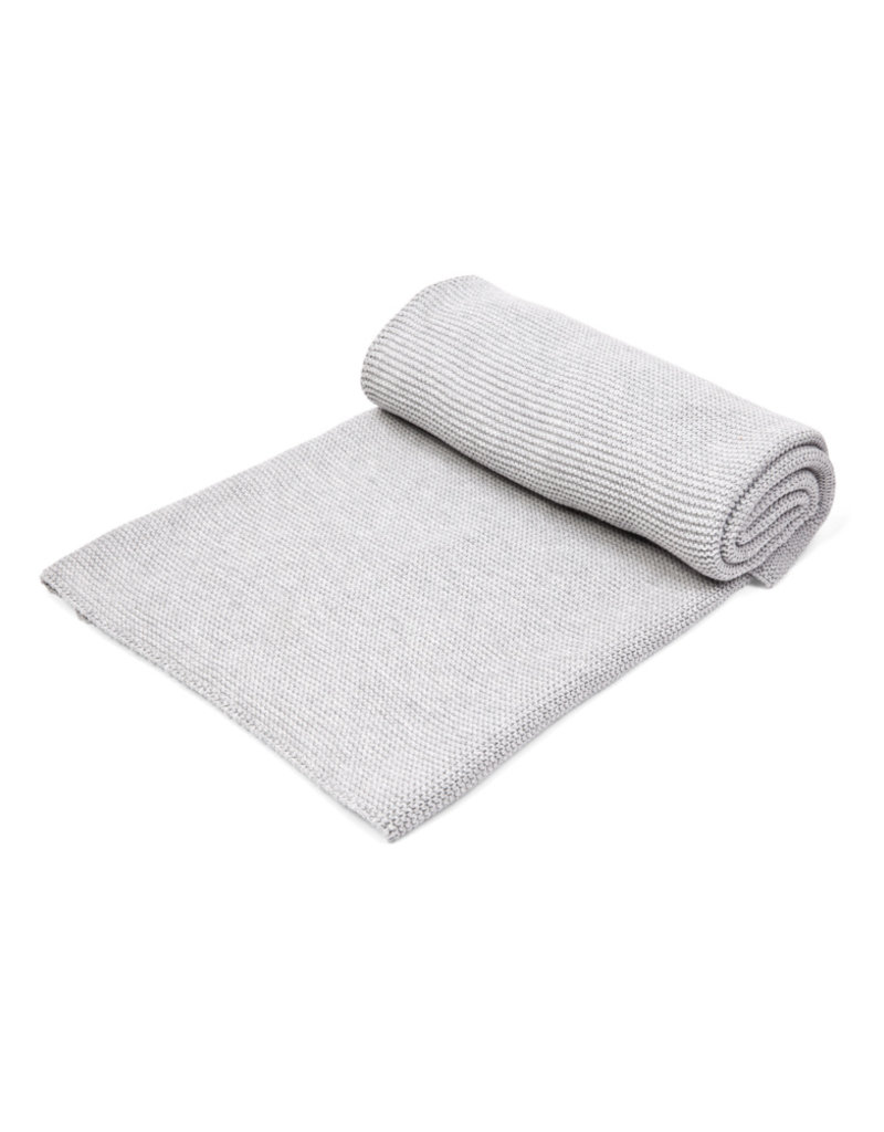 Cot blanket Light Grey Melange 100x135cm