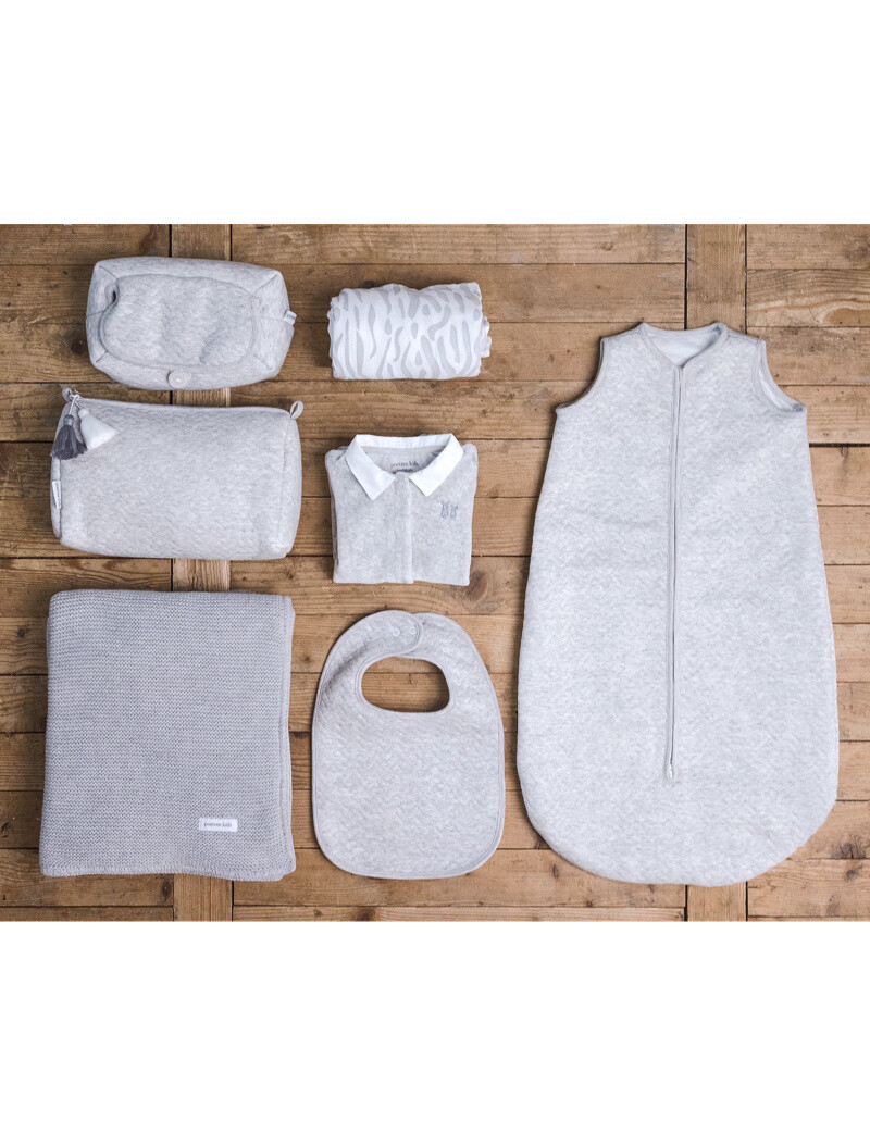 Wiegdeken Light Grey Melange