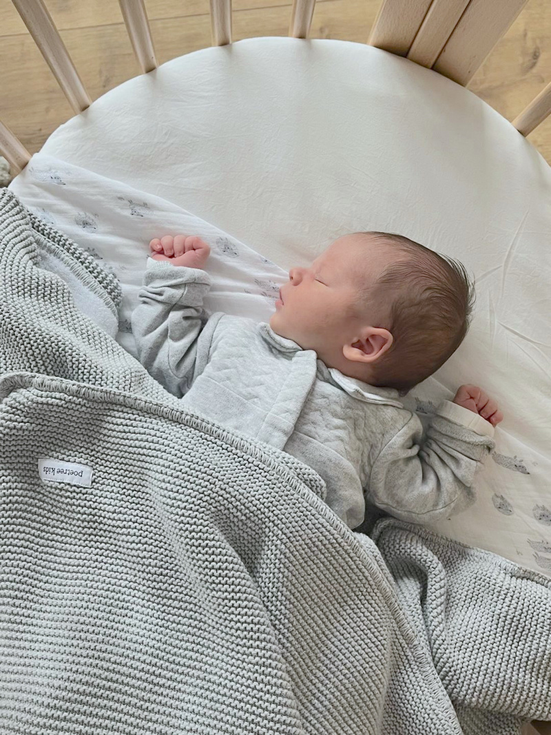 Couverture pour le berceau Light grey melange