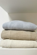 Aspen Wool Blend Crib blanket Off white