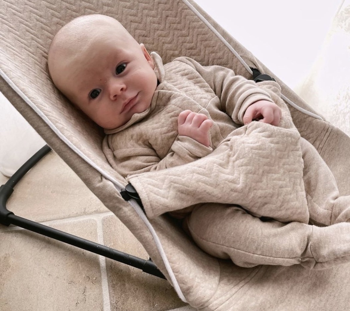 Beschermhoes voor de Babybjörn wipstoel Chevron Light Camel