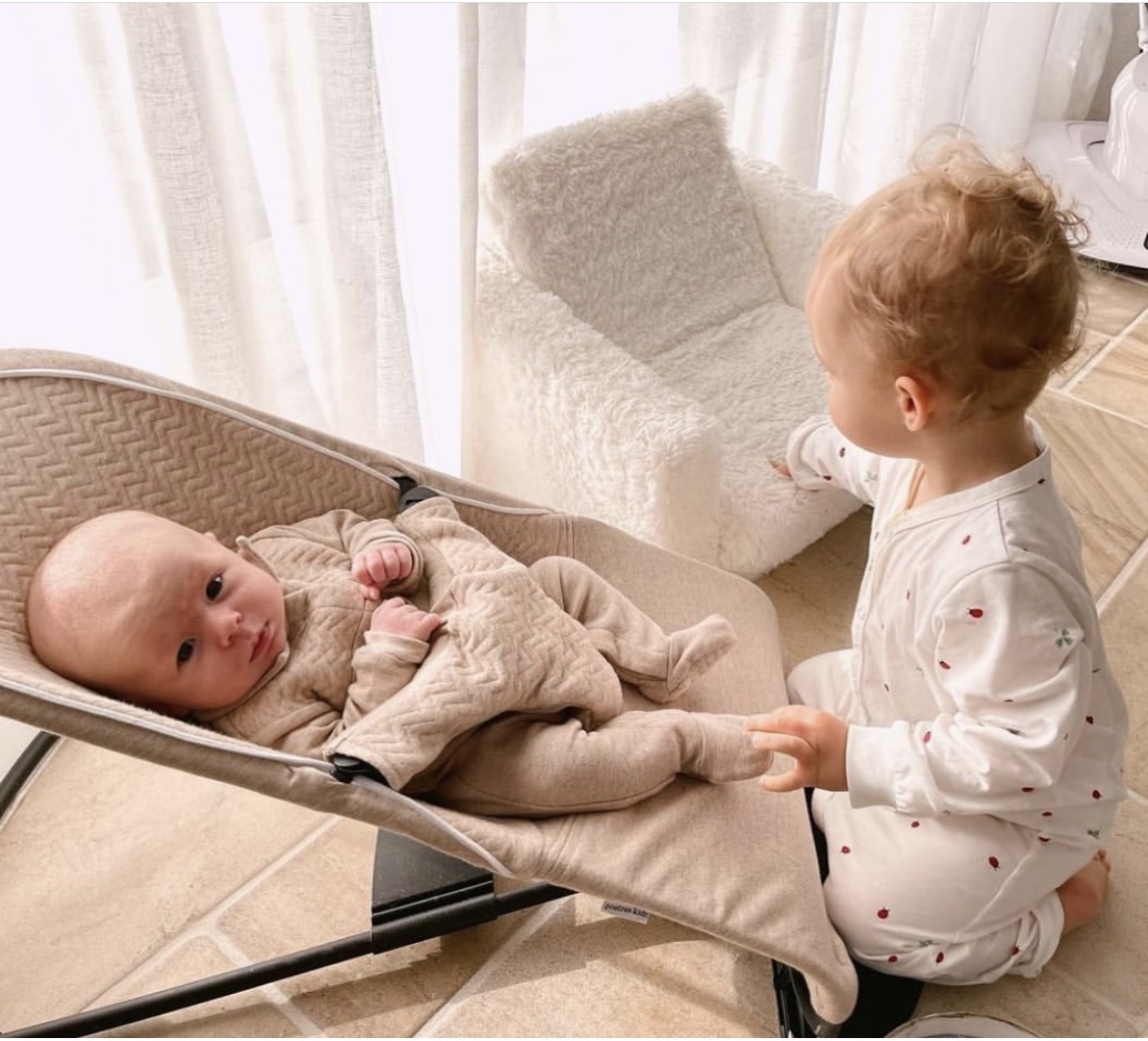 Beschermhoes voor de Babybjörn wipstoel Chevron Light Camel