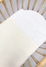 Crib blanket lined Chamonix Off white