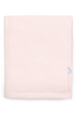 Knitted Baby Crib Blanked lined with fleece Antibes Powder Pink