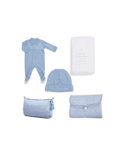 Geschenkset Chevron Denim Blue