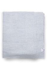 Aspen Wool Blend Crib blanket Light Blue melange