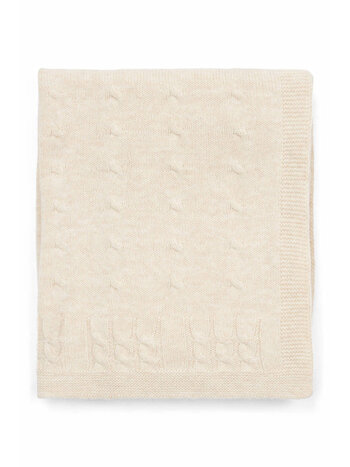 Chamonix Wool Blend Crib blanket Light-Sand