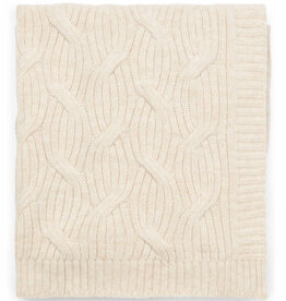 Couverture Berceau Laurel Laine mélangée Light Sand