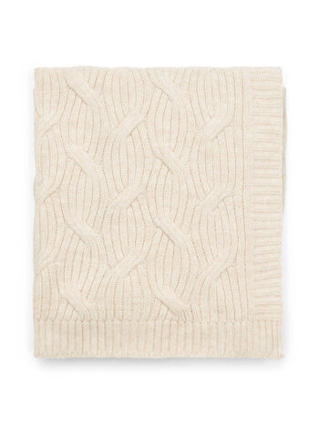 Laurel Wool Blend Crib blanket Light Sand