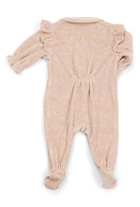 Babypakje Velours met Ruffles Camel