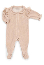 Babypakje Velours met Ruffles Camel