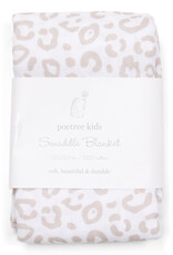 Swaddle blanket 120x120cm Camel Leopard