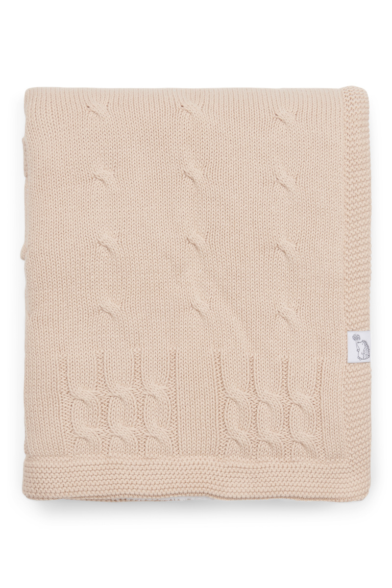 Couverture lit de bébé teddy Chamonix Camel