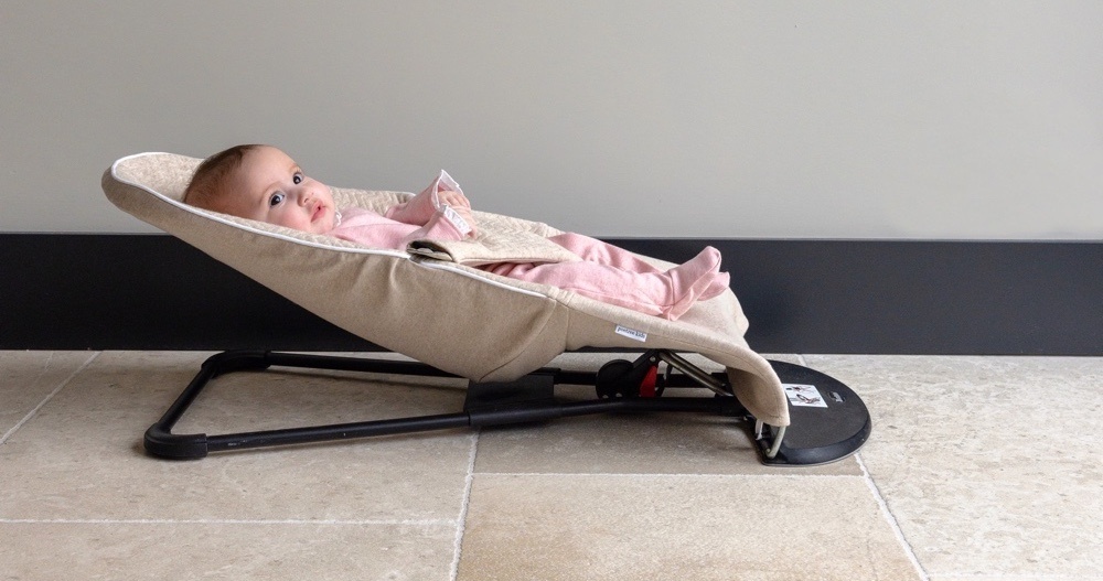 Beschermhoes voor de Babybjörn wipstoel Chevron Light Camel