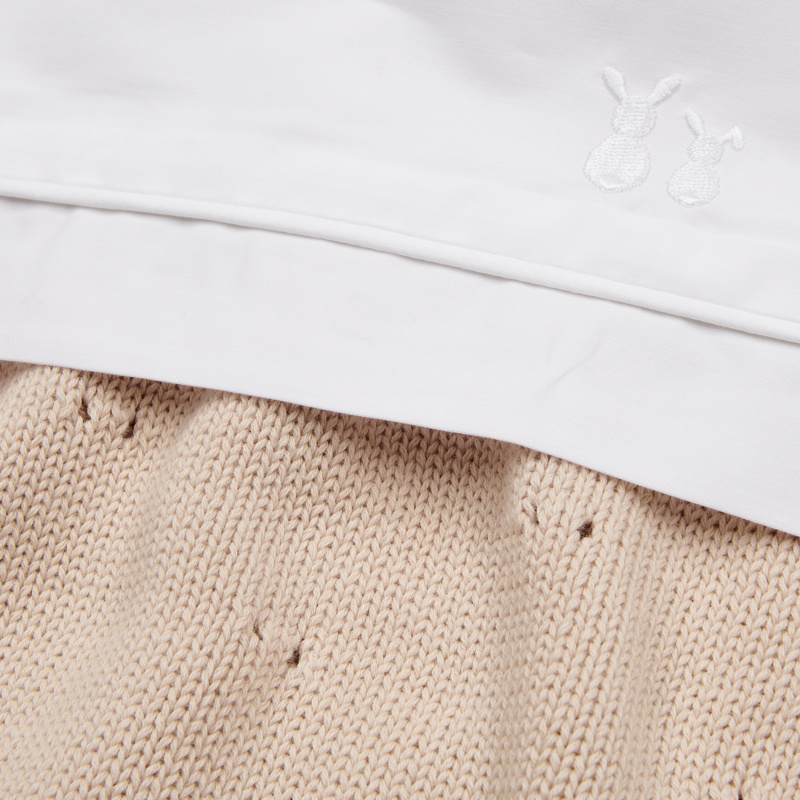 Couverture Berceau Saint Tropez Coton Camel