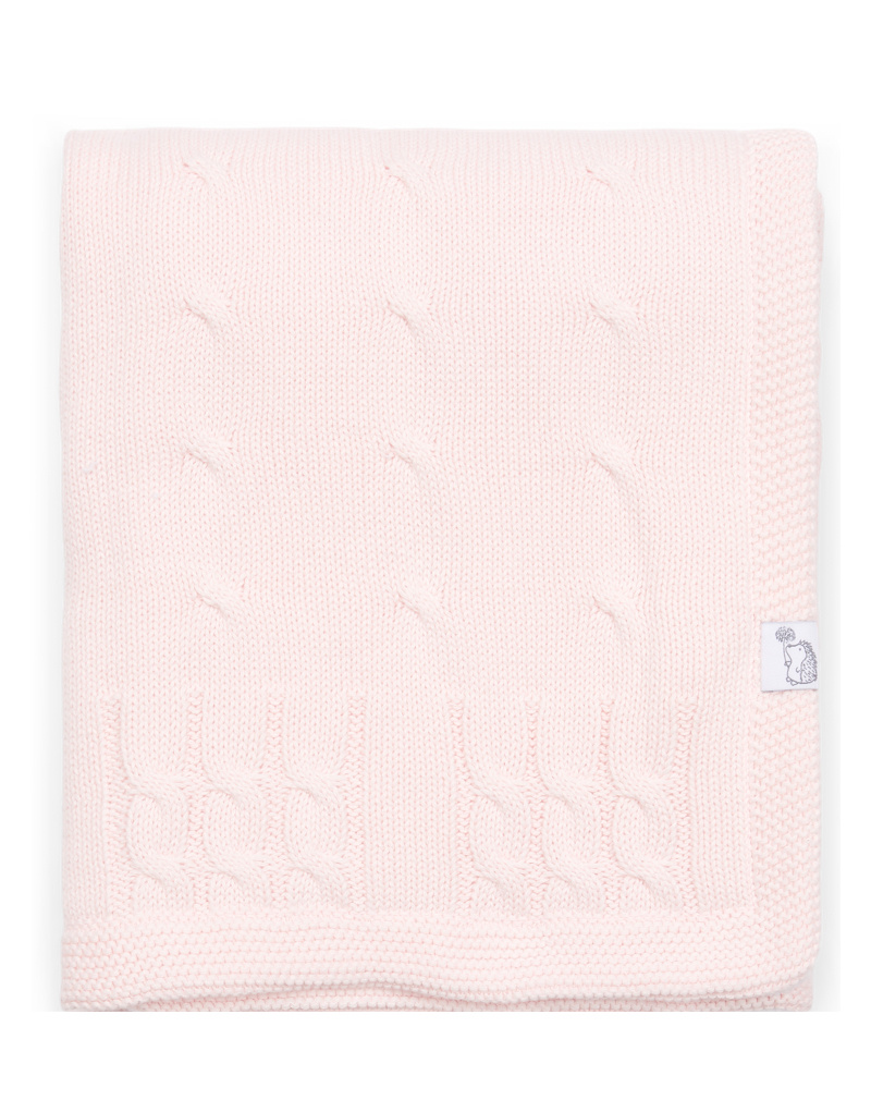 Marbella Couverture de berceau coton Soft Pink