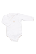 Poetree Kids  Jules body/barboteuse bébé manche longue avec cache-cœur Camel