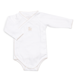 Poetree Kids Jules body/romper baby long sleeve wrap around Camel