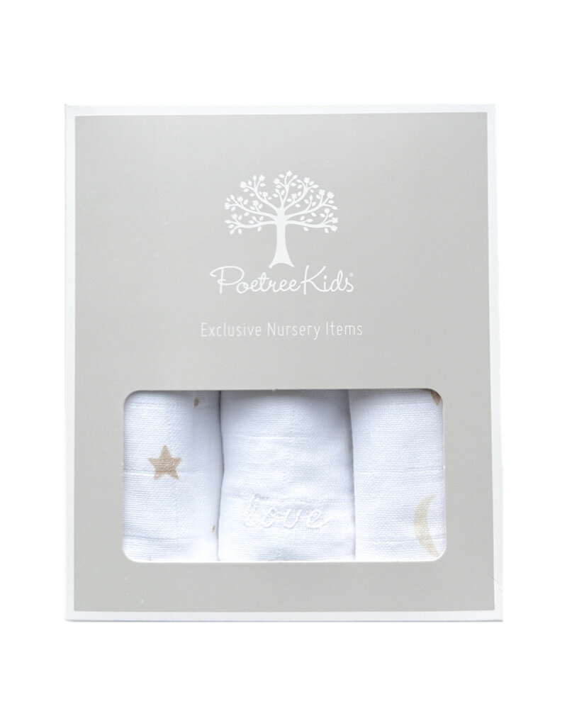 Poetree Kids Ceffret cadeau nouveau né Blanc