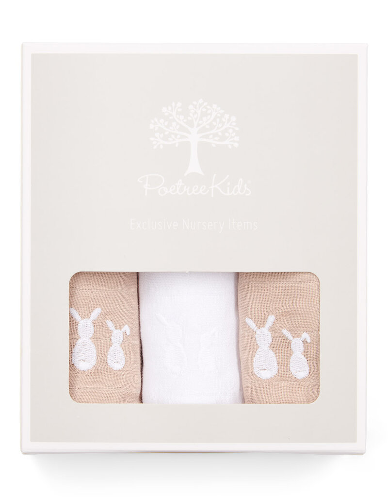 Gift set new born White with Camel details