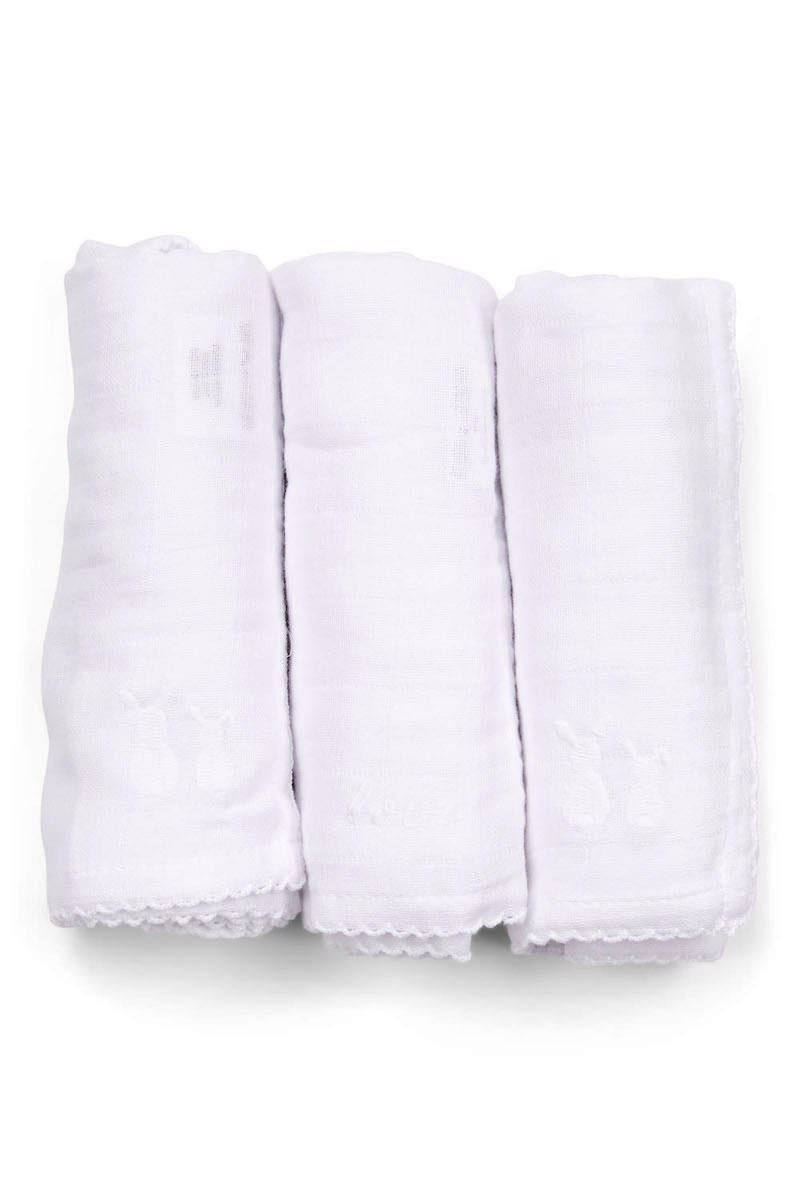 Set of 3 hydrophilic cloths  White