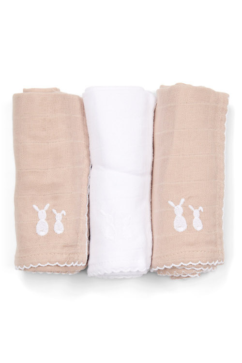 Geschenkset Chevron White & Light Camel