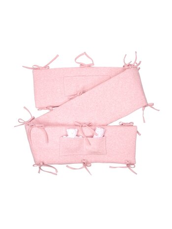 Tour de parc/lit Chevron Light Pink Melange