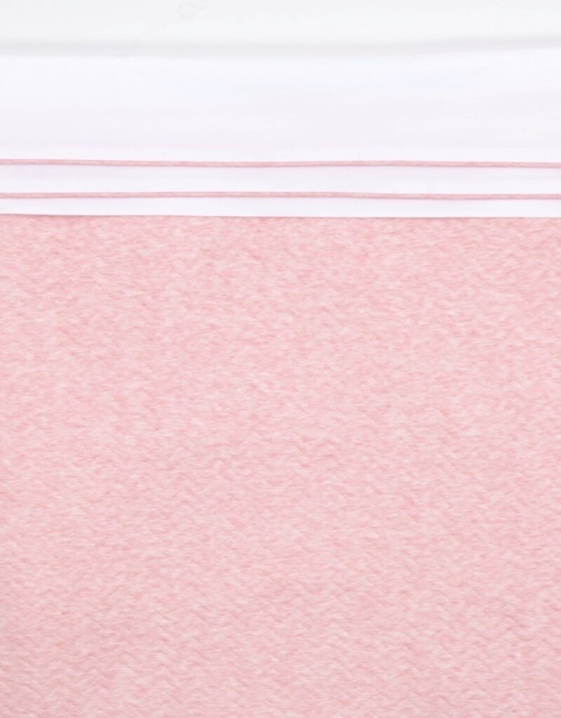 Couverture lit bébé Chevron Pink Melange