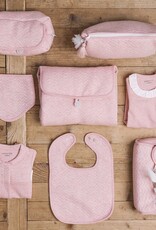 Housse de lingettes pour bébé Chevron Pink Melange