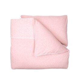 Cot Duvet Cover Chevron Pink Melange