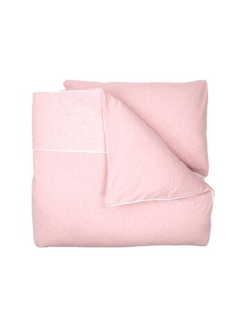 Housse de Couette & Taie d'oreiller Chevron Light Pink Melange