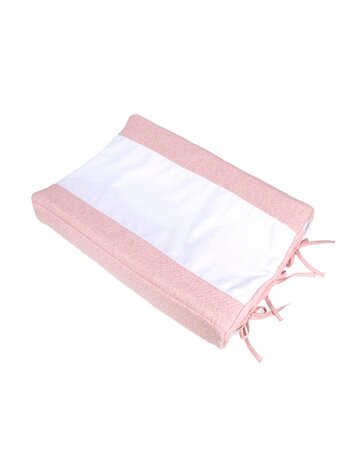Housse matelas à langer Chevron Pink Melange